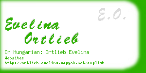 evelina ortlieb business card